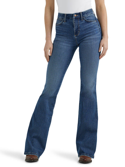 Wrangler Women's Bespoke Hi Rise Flare Jean - 32L