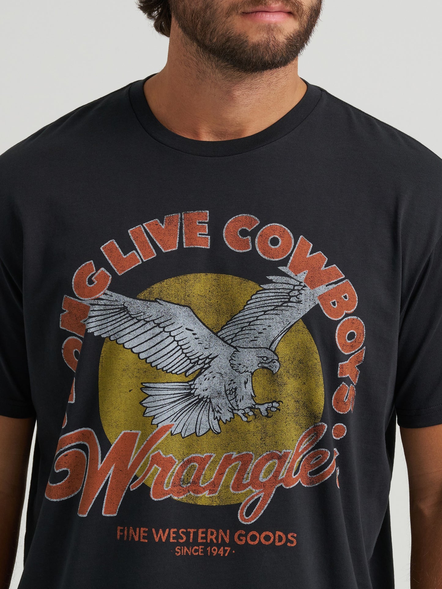 Wrangler Men's Flying Eagle Vintage Fit Graphic Ss Tee