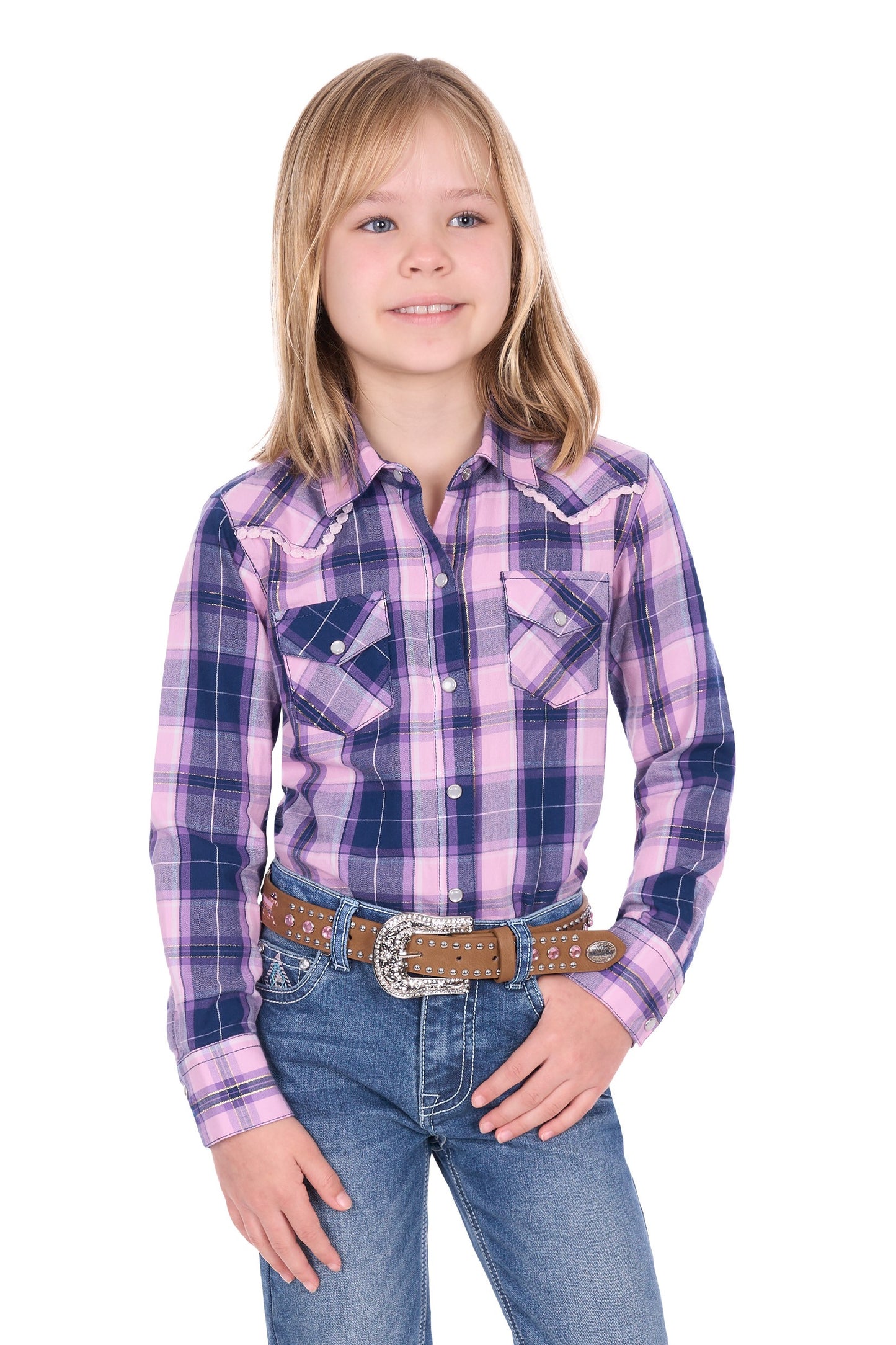 Pure Western Girls Arleen L/S Shirt