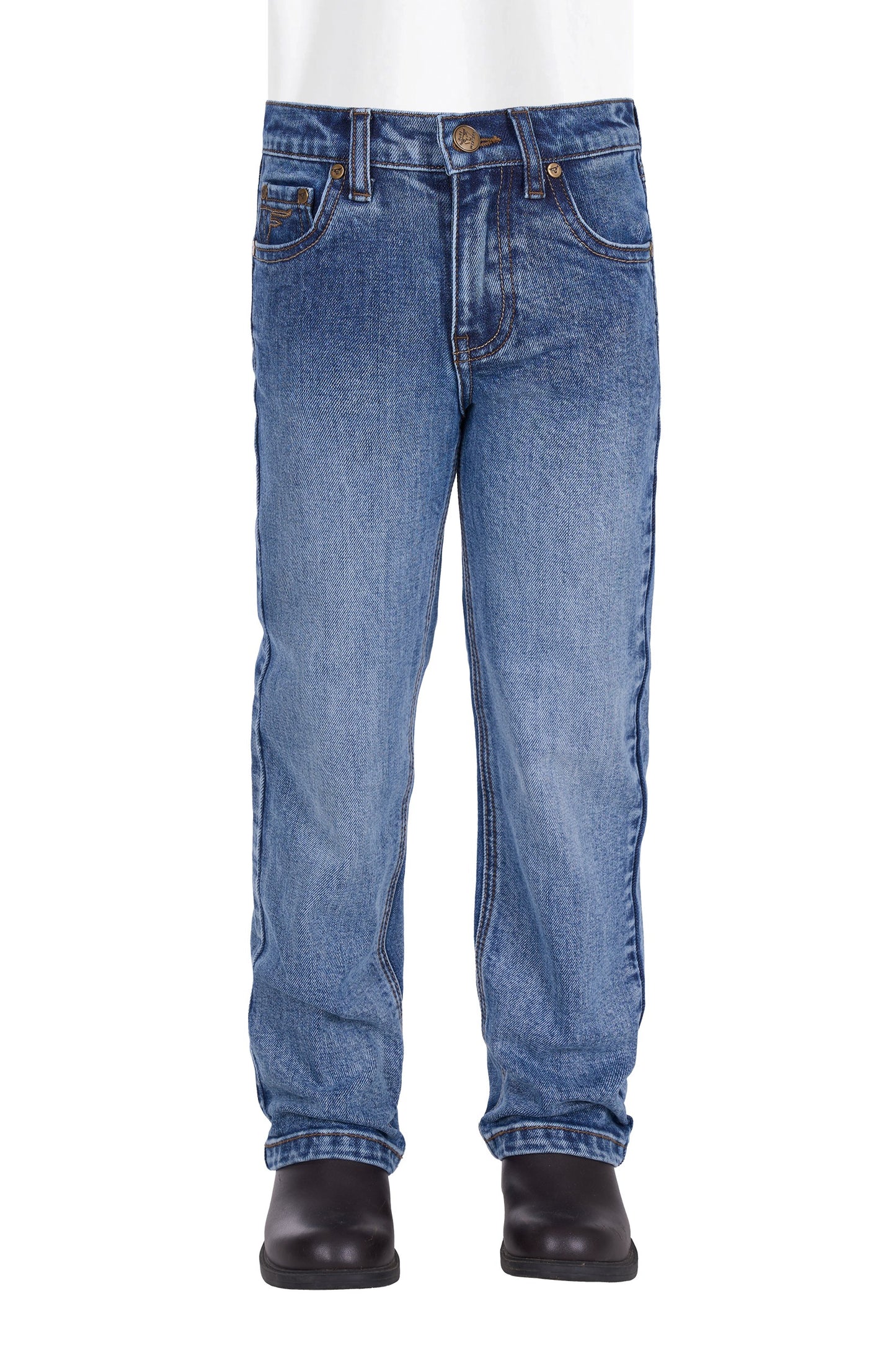 Pure Western Boy's Hawkins Straight Leg Jean - Moonshine