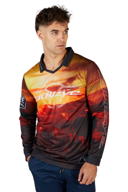 Bullzye Men's Cam L/S Tee