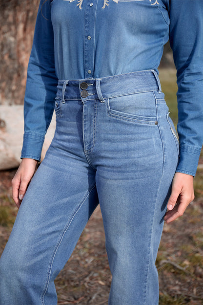 Wrangler Women's Chloe High Rise Wide Leg Jean - 30L