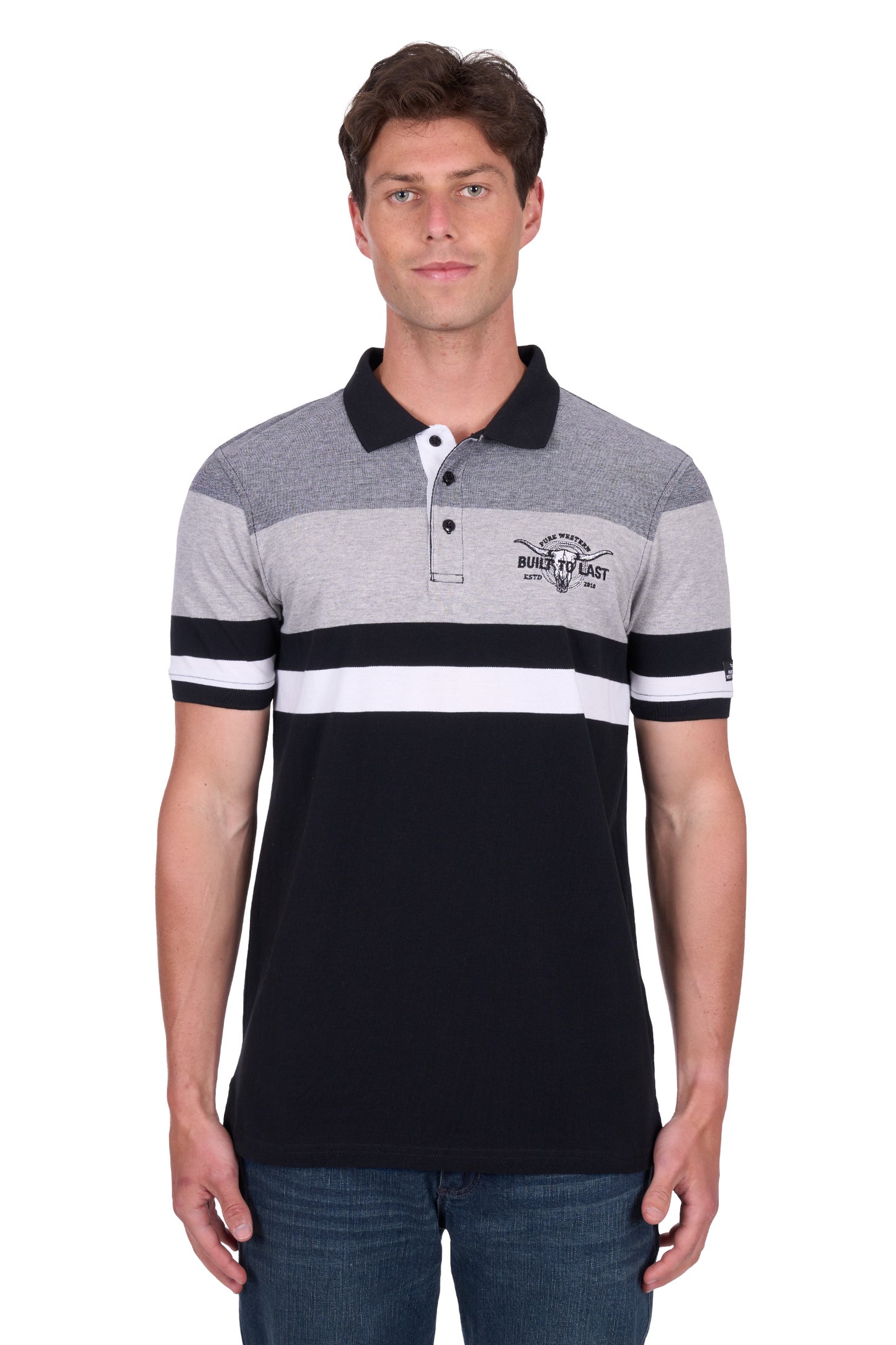 Pure Western Men's Shane Ss Polo