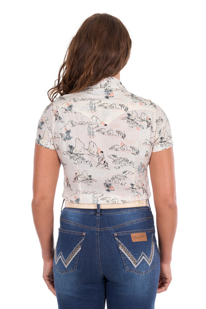 Wrangler Women’s Heidi Print Western Ss Shirt