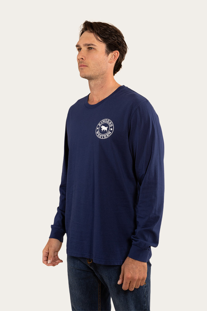 Ringers Western Men's Sig Bull Loose Fit L/S Tee