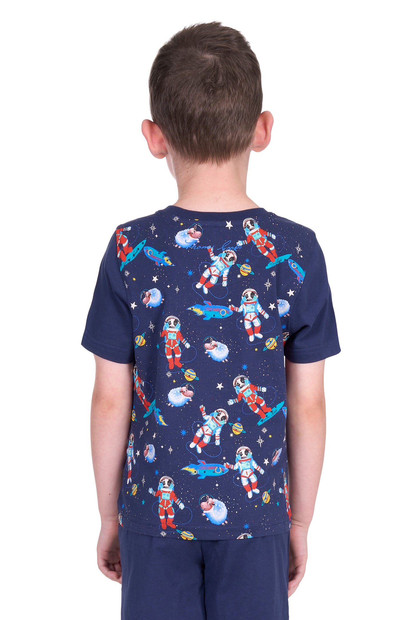 Thomas Cook Boys Galaxy Glow In the Dark Pj's