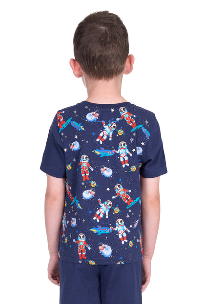 Thomas Cook Boys Galaxy Glow In the Dark Pj's