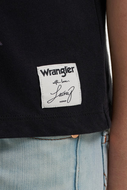 Wrangler x Lainey Wilson Girls Shooting for Moon Ss Tee