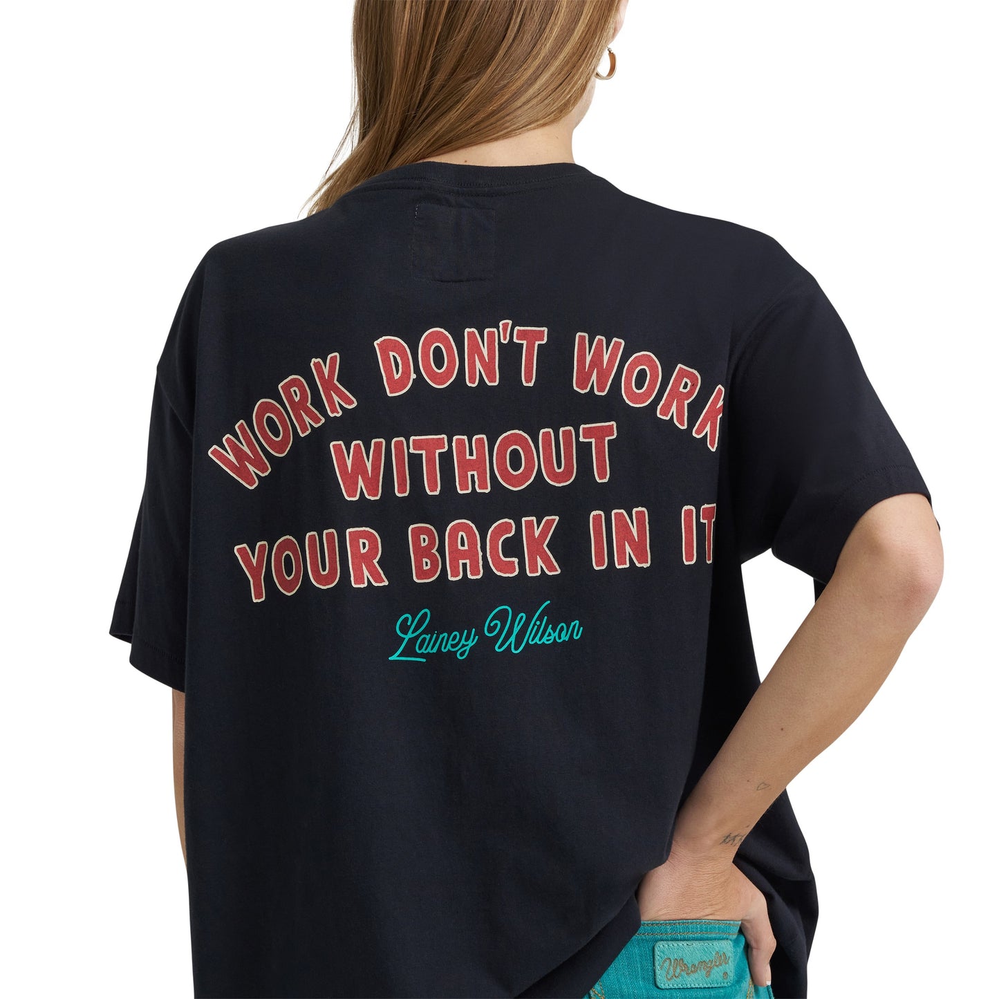 Wrangler x Lainey Wilson Women's Work Don't Work Ss Tee