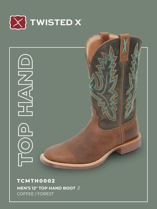 Twisted X Men's Men’s 12” Top Hand Boot