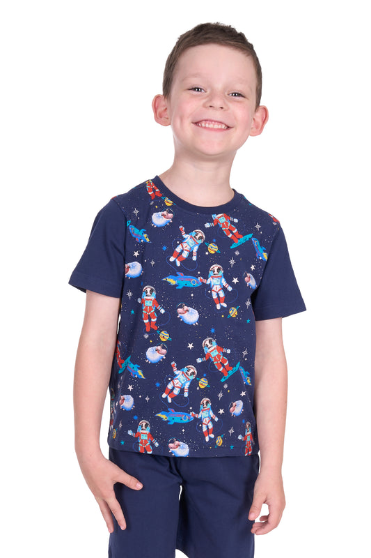 Thomas Cook Boys Galaxy Glow In the Dark Pj's