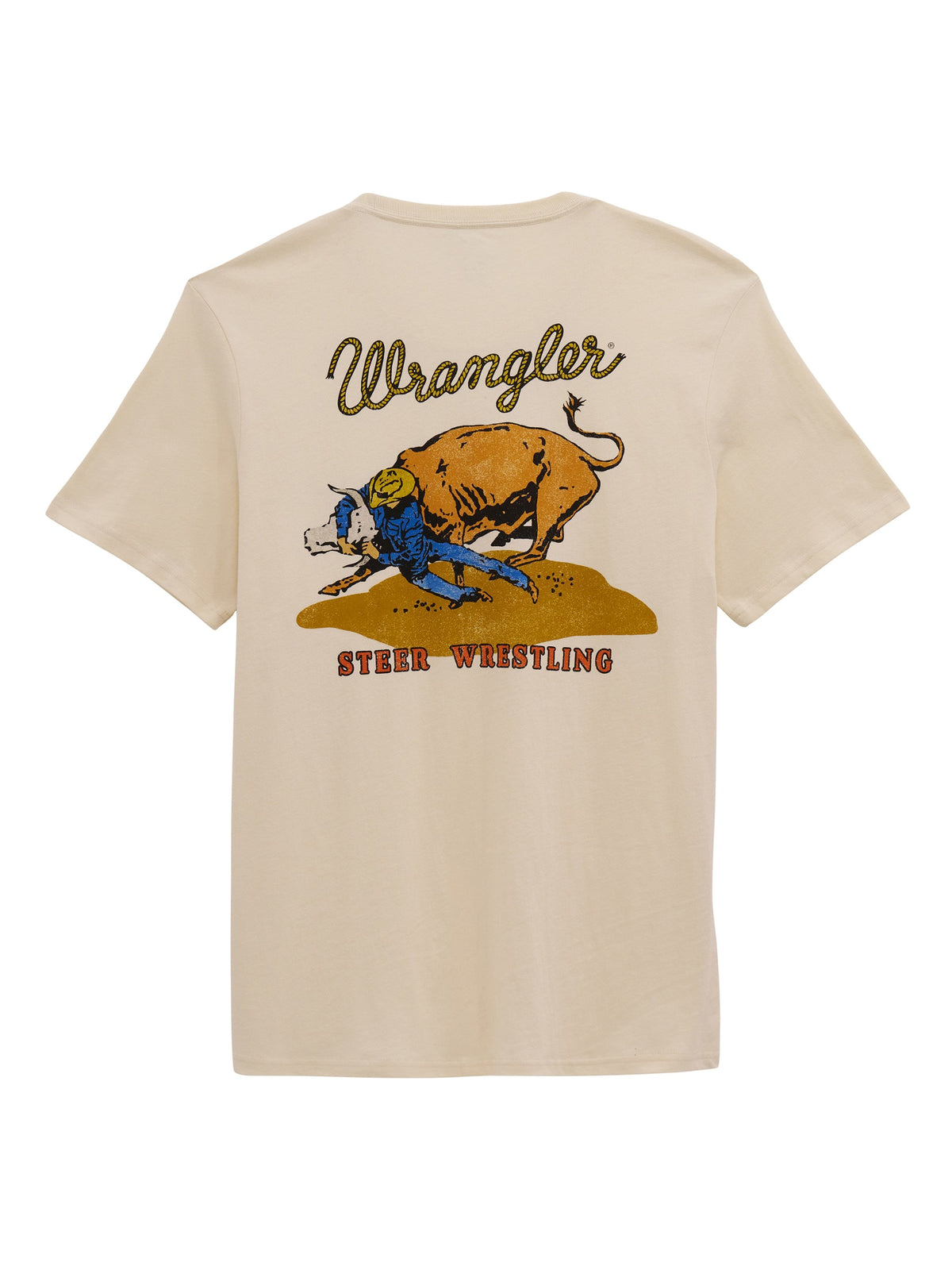 Wrangler Men's Steer Wrestling Graphic T-Shirt