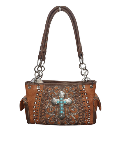 Montana West Spiritual Vintage Cross Handbag