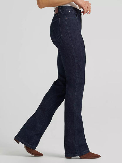 Wrangler Women's Bespoke Pintuck Bootcut Jean - 30L