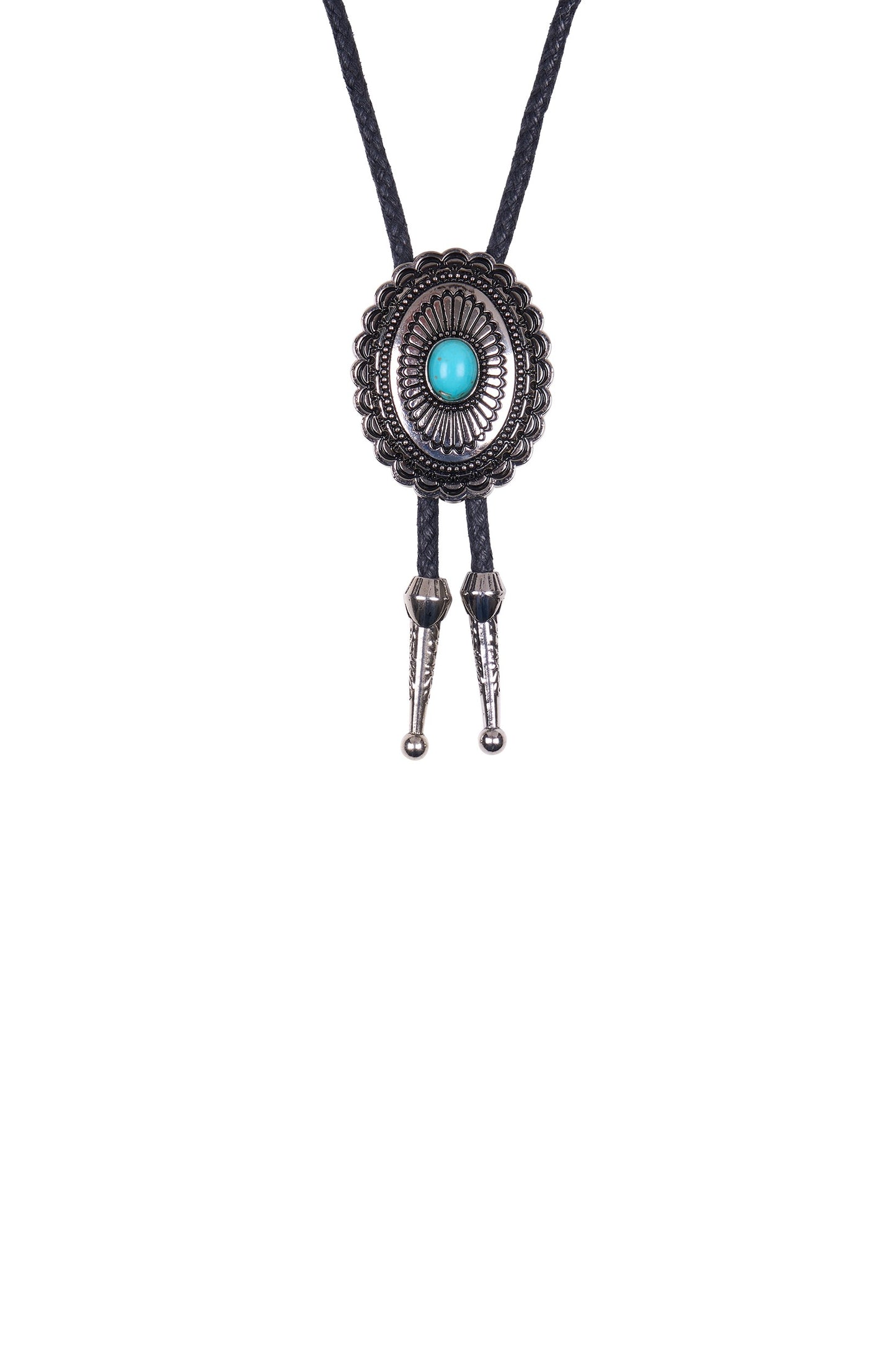 Pure Western Turquoise Stone Bolo Tie