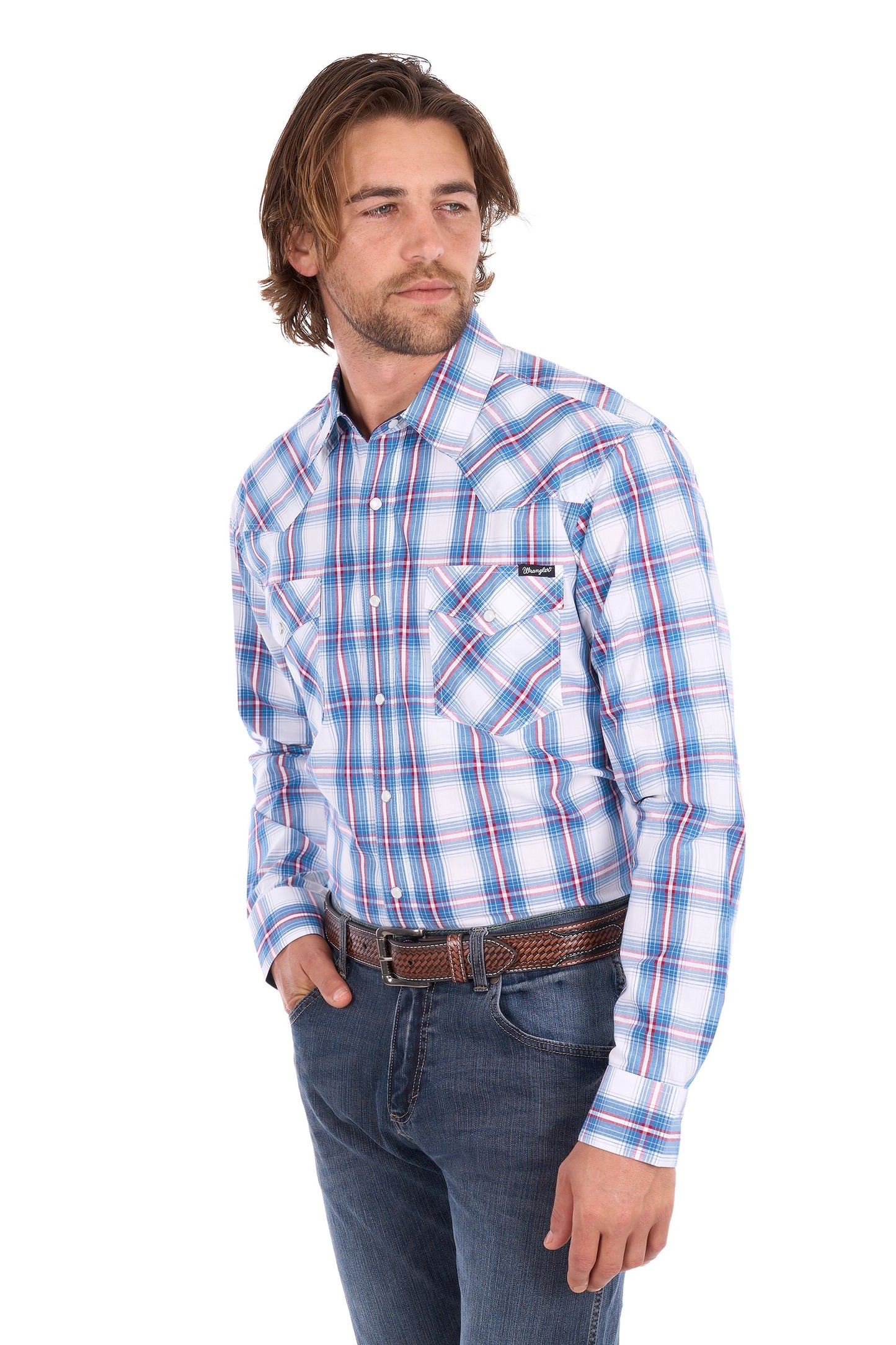 Wrangler Men’s Louis Check Western L/S Shirt