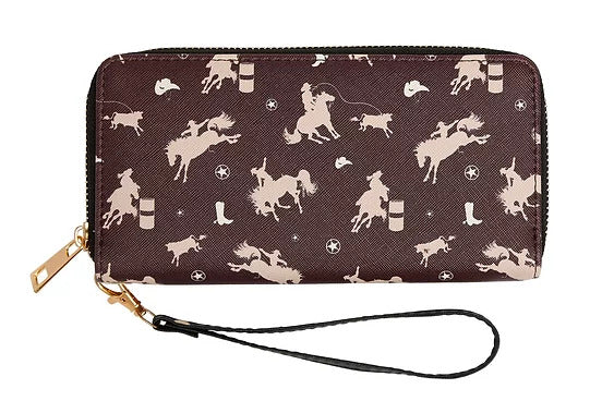 Brigalow Rodeo Print Faux Leather Wallet