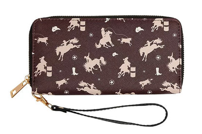 Brigalow Rodeo Print Faux Leather Wallet