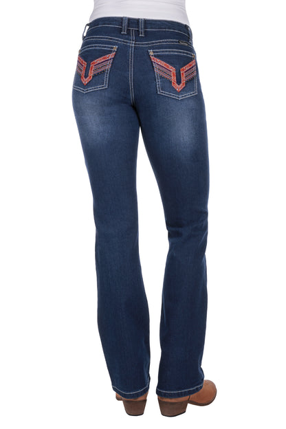 Pure Western Women's Aztec Boot Cut Jeans
