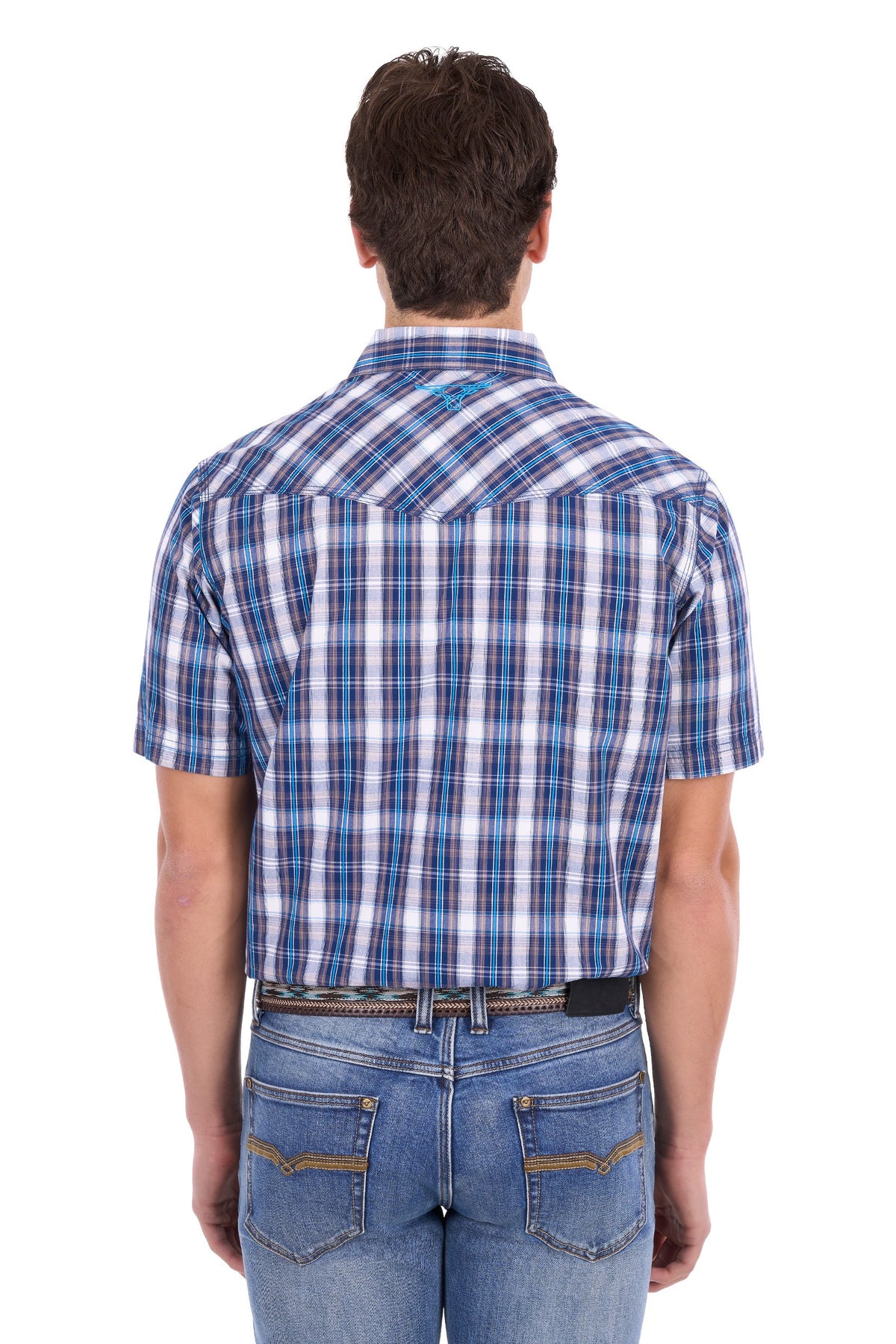 Pure Western Men’s Larry Check Western Ss Shirt