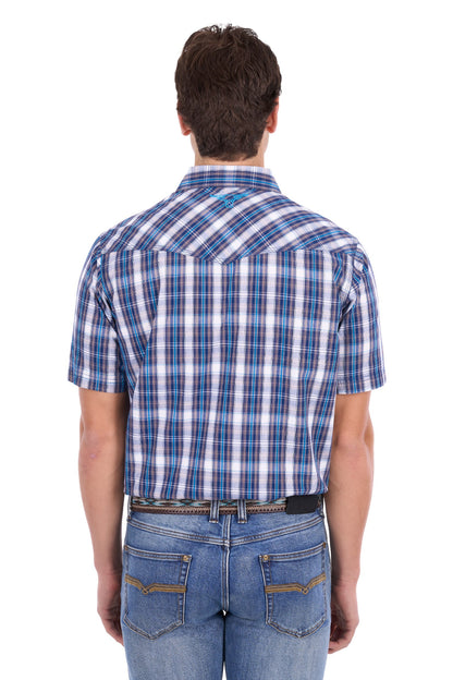 Pure Western Men’s Larry Check Western Ss Shirt