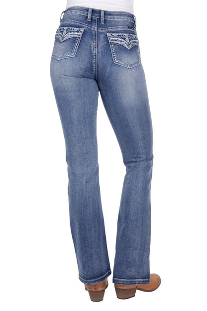 Pure Western Women's Jemma Hi Rise Bootcut Jean - 30L