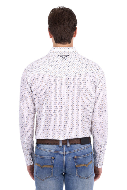 Pure Western Men’s Keith Print Western L/S Shirt