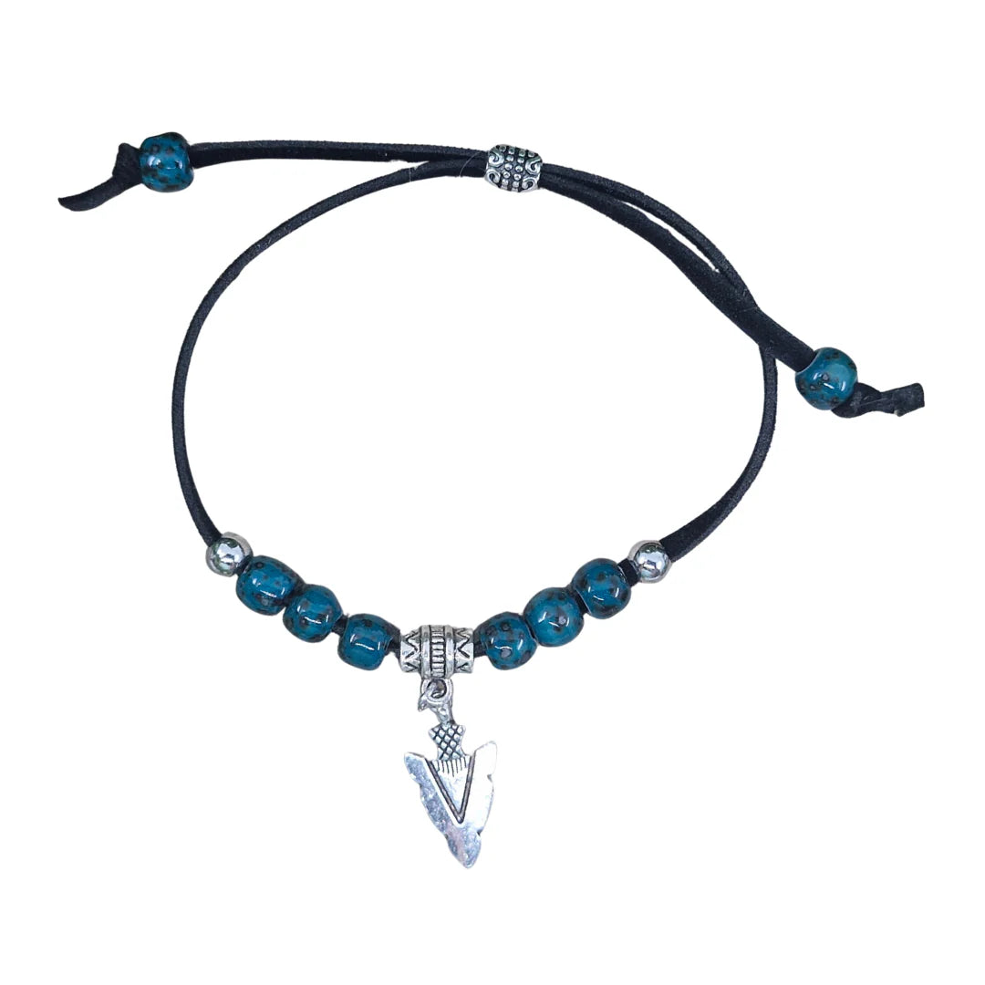 Sunbaked Lizard Arrow Pendant Bracelet