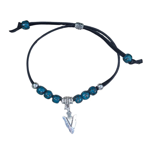 Sunbaked Lizard Arrow Pendant Bracelet