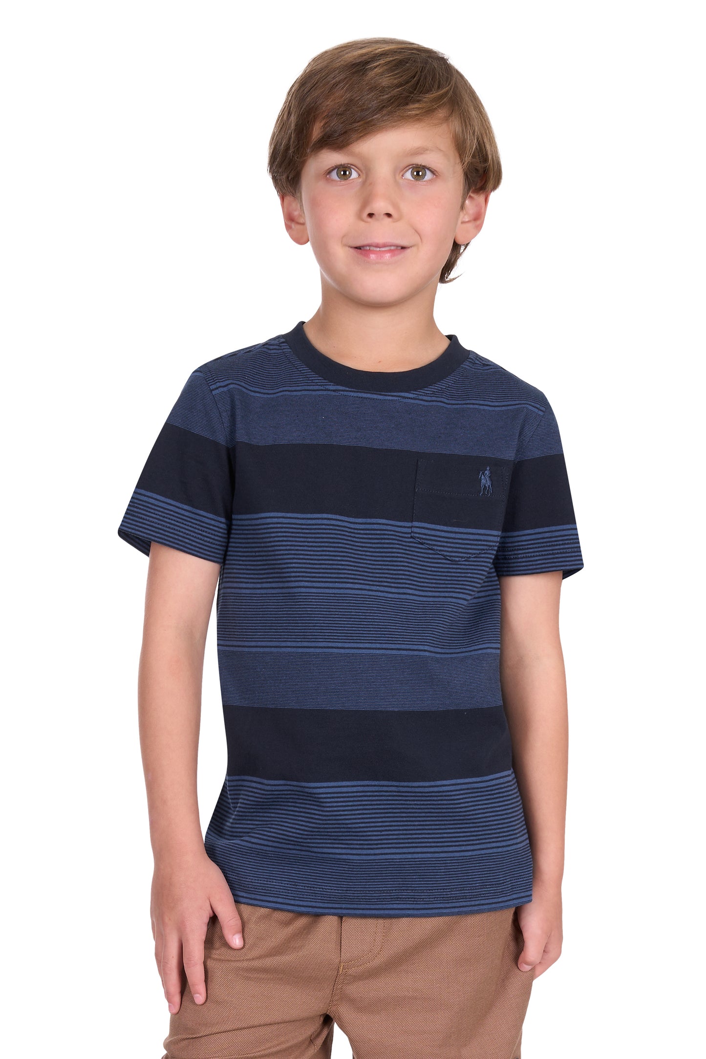 Thomas Cook Boy's Edward Stripe 1 Pocket Ss Tee