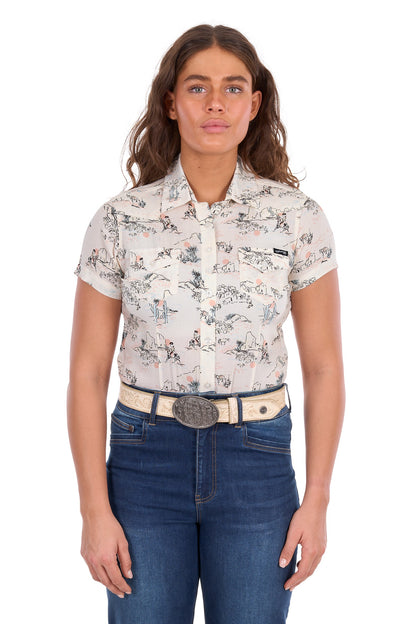 Wrangler Women’s Heidi Print Western Ss Shirt