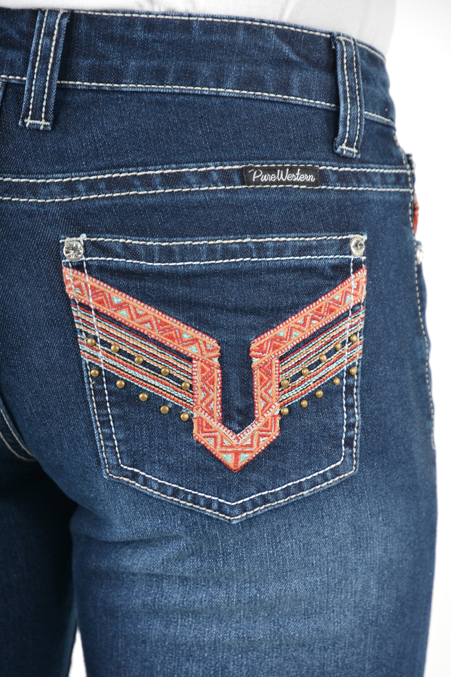 Pure Western Women's Aztec Boot Cut Jeans