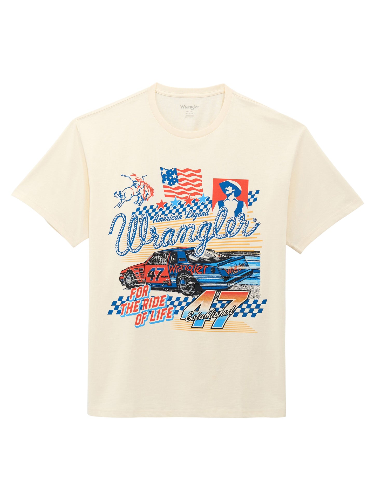 Wrangler Men's Wrangler Racecar 47 Graphic T-Shirt