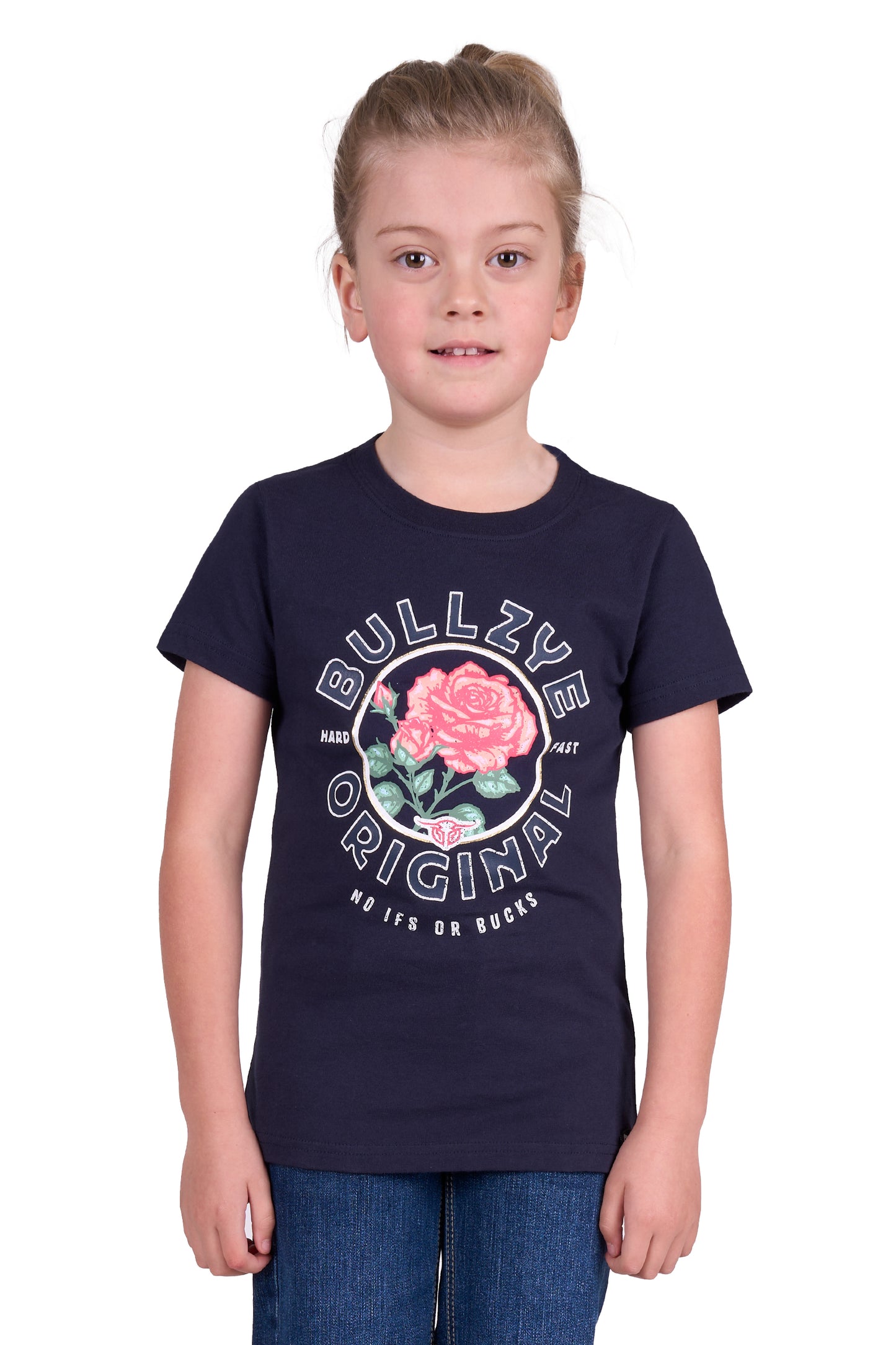 Bullzye Girls Rose Ss Tee