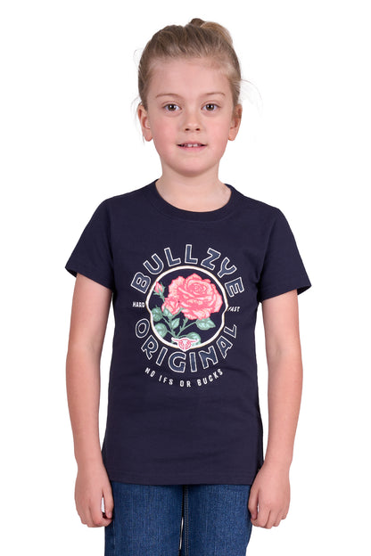 Bullzye Girls Rose Ss Tee