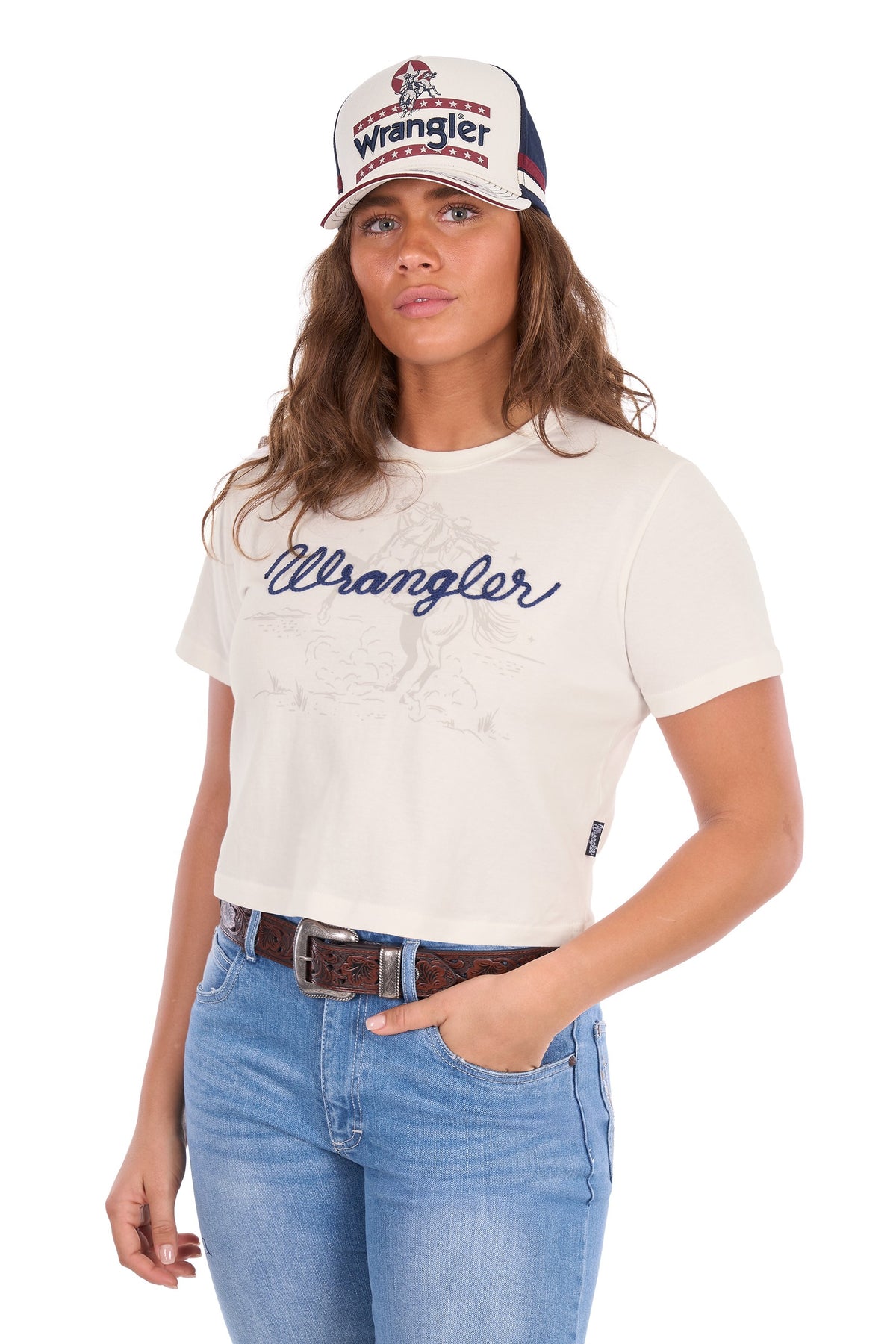 Wrangler Women’s Cindy Crop Ss Tee
