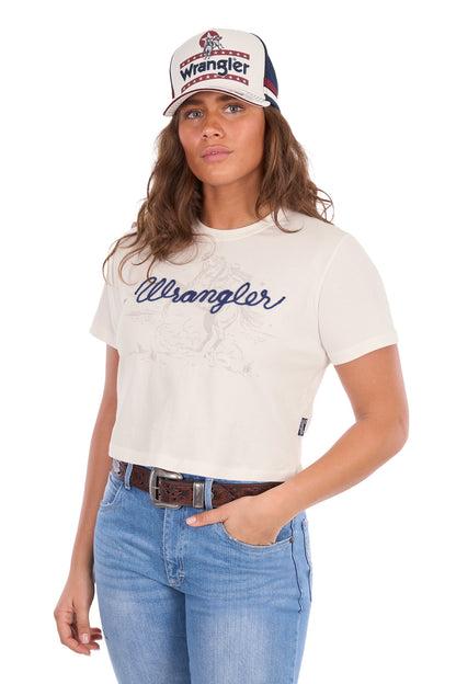Wrangler Women’s Cindy Crop Ss Tee