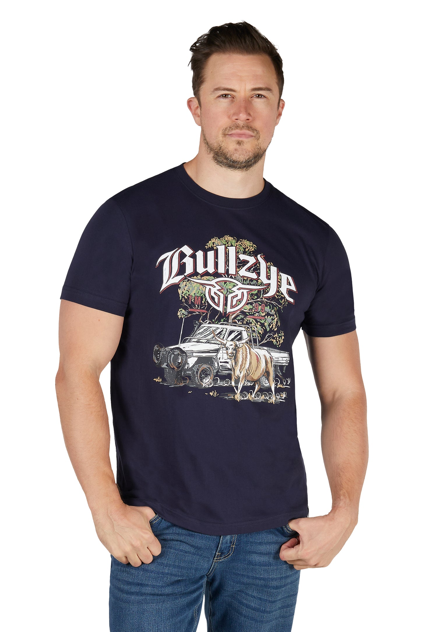 Bullzye Men's Bull Catcher Ss Tee