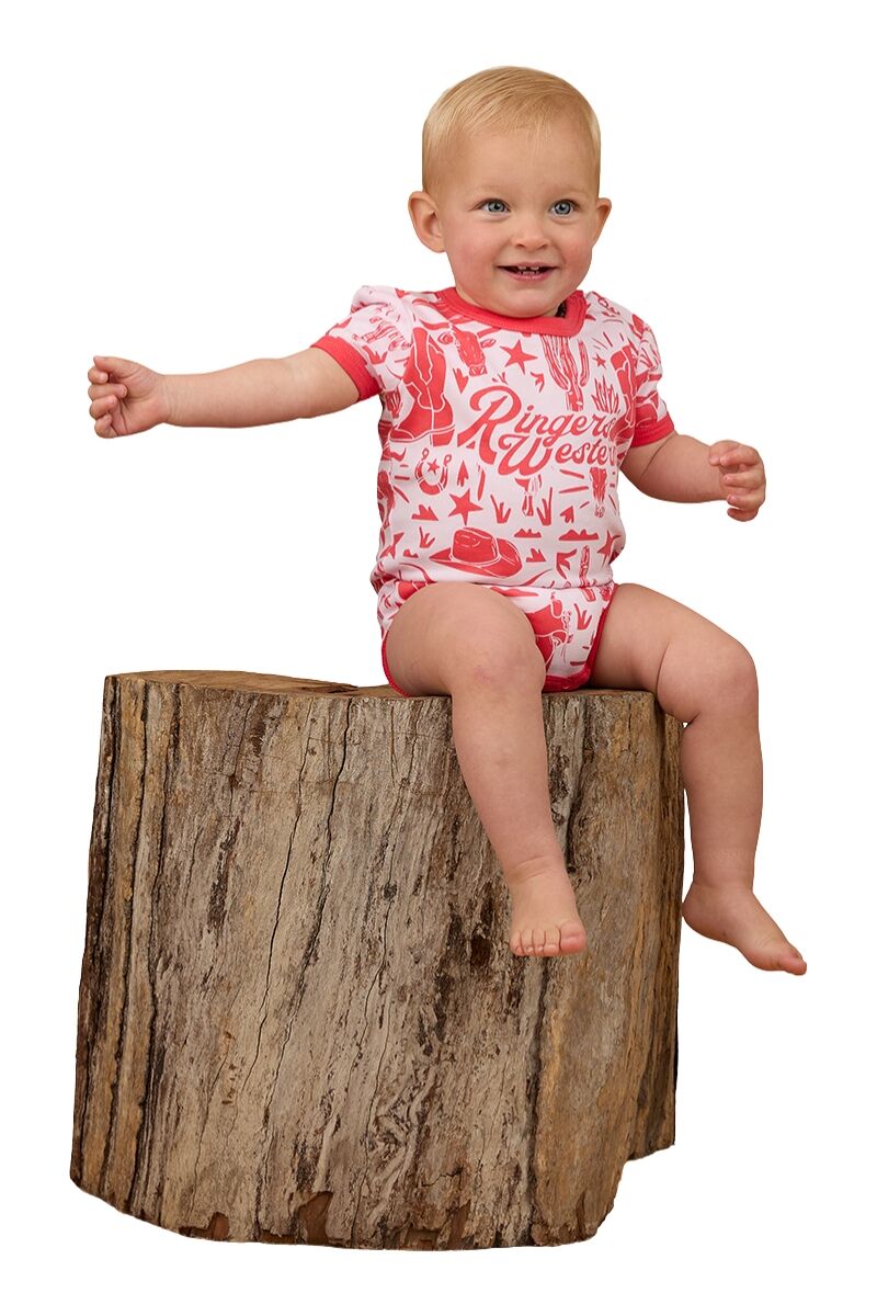 Ringers Western Babies Boot Scootin Ss Romper