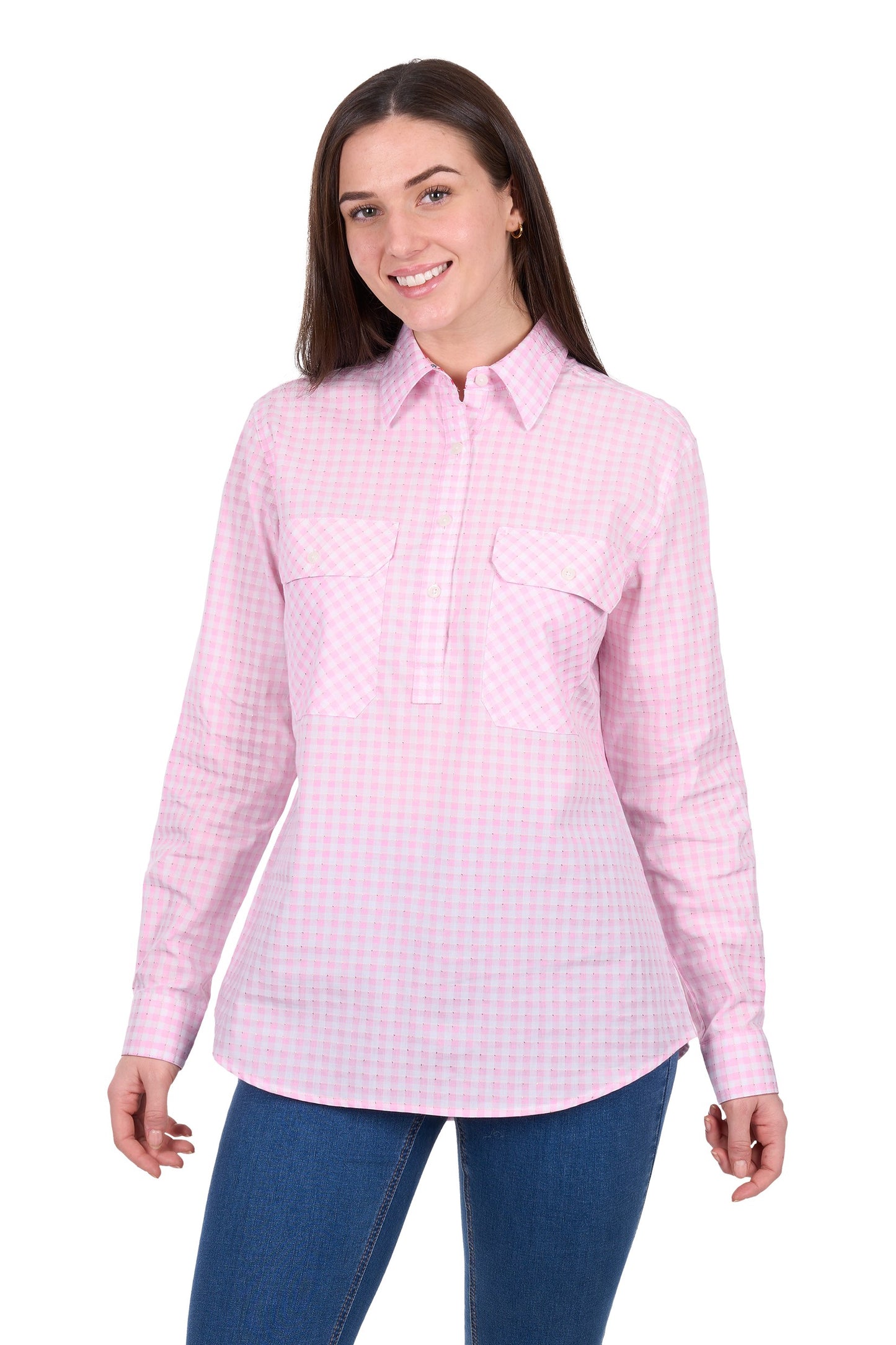 Hard Slog Women's Clara 1/2 Placket L/S Shirt