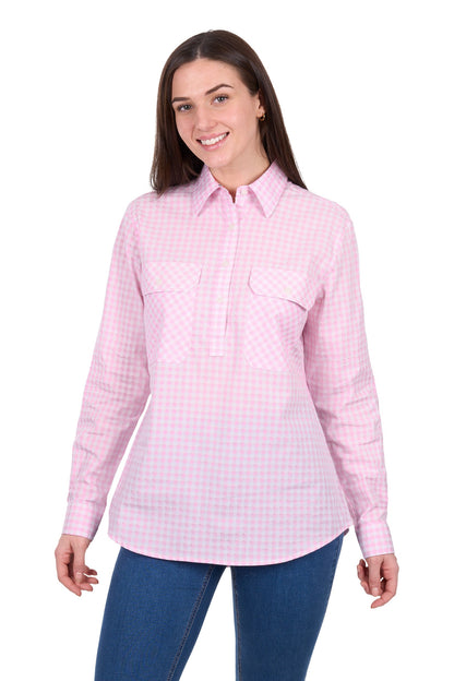 Hard Slog Women's Clara 1/2 Placket L/S Shirt