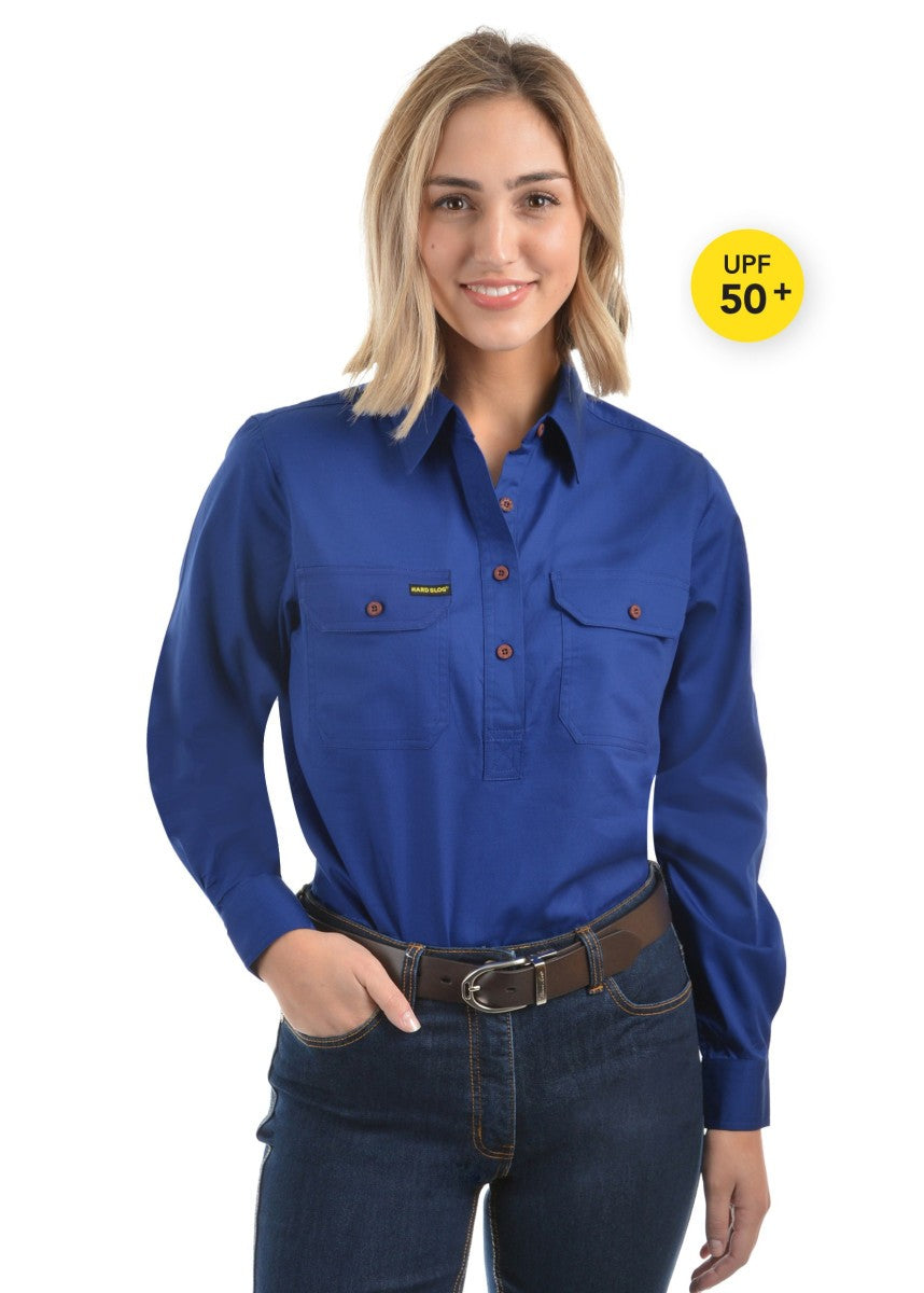 Hard Slog Women's Half Placket Shirt