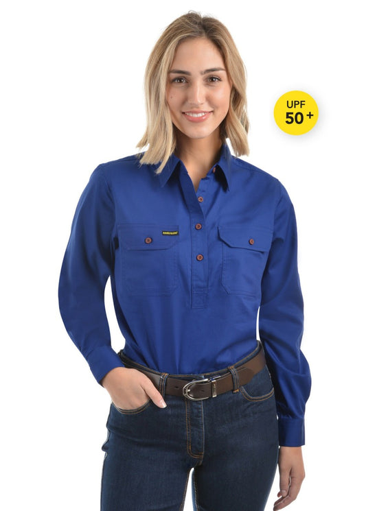 Hard Slog Women's Half Placket Shirt